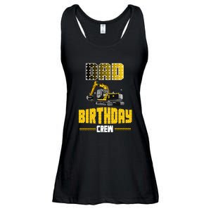 Dad Of The Birthday Crew Party Excavator Ladies Essential Flowy Tank