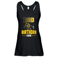 Dad Of The Birthday Crew Party Excavator Ladies Essential Flowy Tank