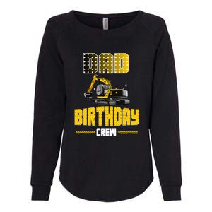 Dad Of The Birthday Crew Party Excavator Womens California Wash Sweatshirt