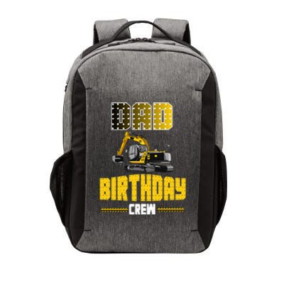 Dad Of The Birthday Crew Party Excavator Vector Backpack