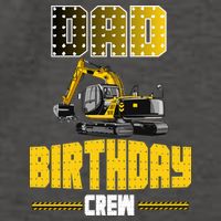 Dad Of The Birthday Crew Party Excavator Vector Backpack