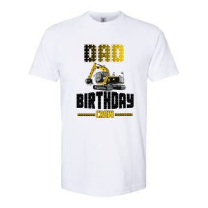 Dad Of The Birthday Crew Party Excavator Softstyle CVC T-Shirt