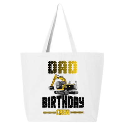 Dad Of The Birthday Crew Party Excavator 25L Jumbo Tote