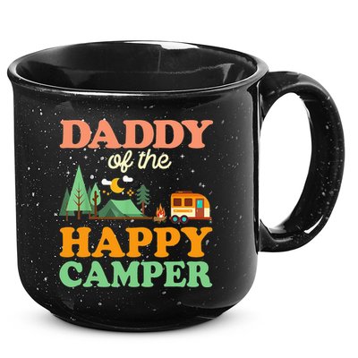 Daddy Of The Happy Camper 1st Bday Camping Trip 15oz Campfire Ceramic Mug