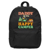 Daddy Of The Happy Camper 1st Bday Camping Trip 16 in Basic Backpack