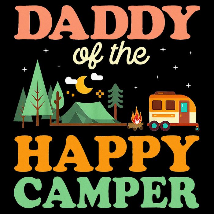 Daddy Of The Happy Camper 1st Bday Camping Trip Mesh Reversible Basketball Jersey Tank