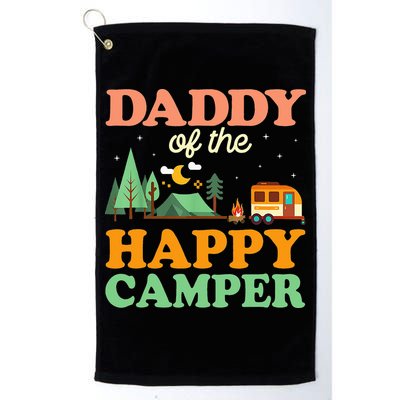 Daddy Of The Happy Camper 1st Bday Camping Trip Golf Towel