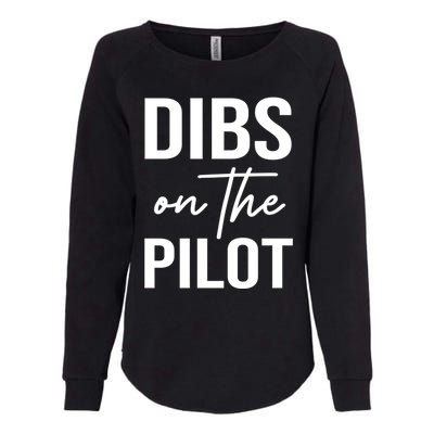 Dibs On The Pilot Tee For Wife Pilot Friend Aviation Gif Gift Womens California Wash Sweatshirt