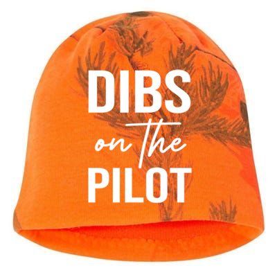 Dibs On The Pilot Tee For Wife Pilot Friend Aviation Gif Gift Kati - Camo Knit Beanie