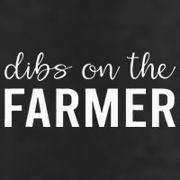 Dibs On The Farmer Funny Farmer's Wife Gift 7 Panel Mesh Trucker Snapback Hat