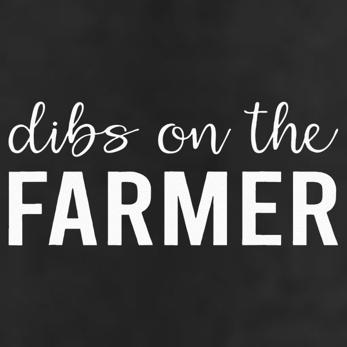 Dibs On The Farmer Funny Farmer's Wife Gift 7 Panel Mesh Trucker Snapback Hat
