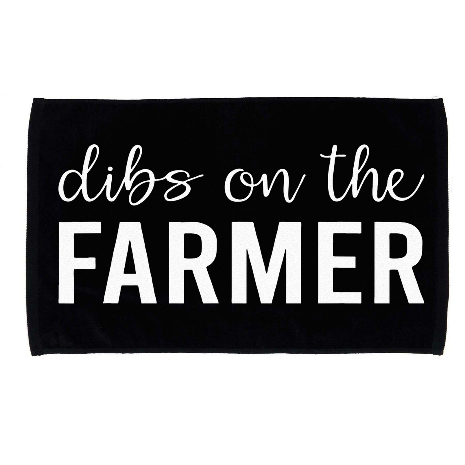 Dibs On The Farmer Funny Farmer's Wife Gift Microfiber Hand Towel