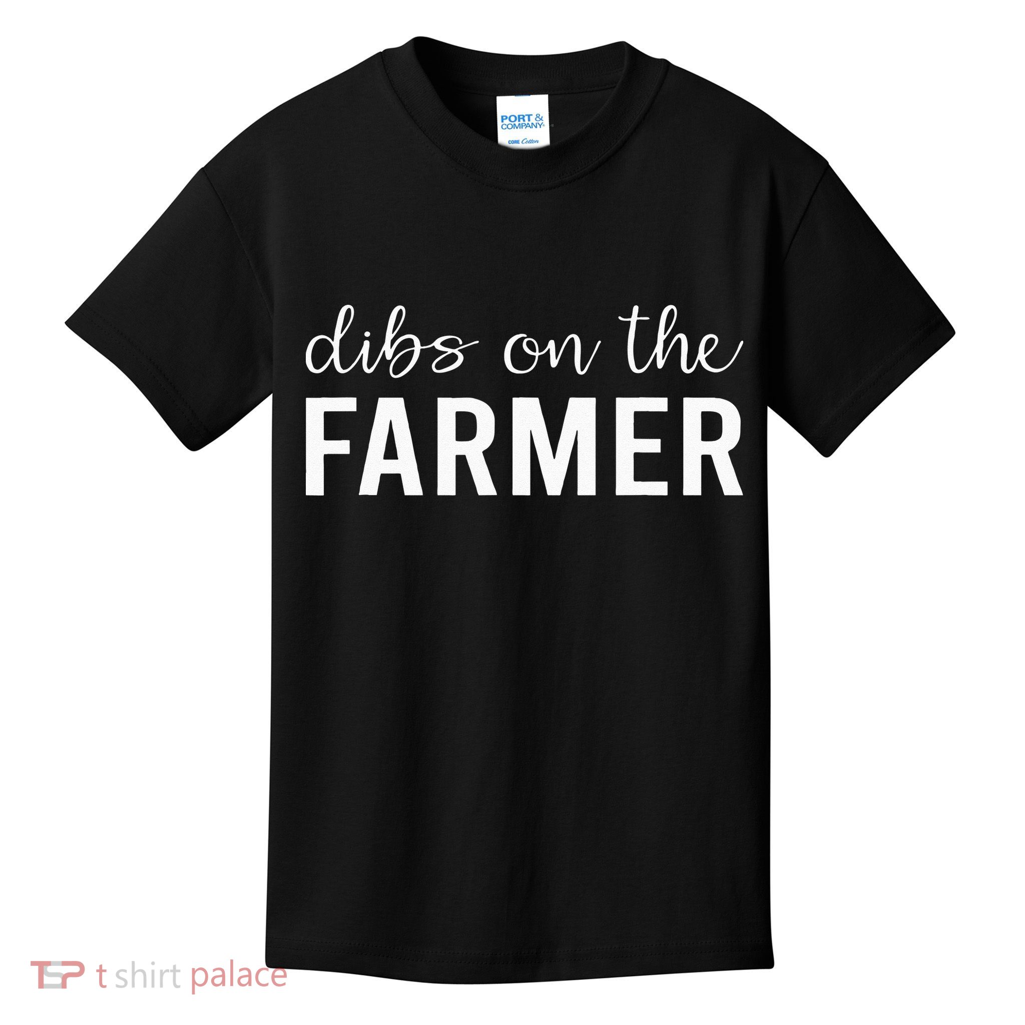 Dibs On The Farmer Funny Farmer's Wife Gift Kids T-Shirt