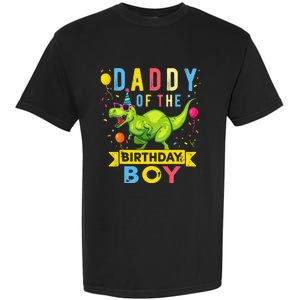 Daddy of the Birthday TRex Dinosaur Birthday Party Garment-Dyed Heavyweight T-Shirt