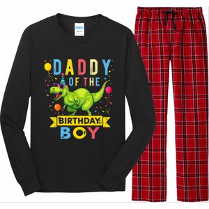 Daddy of the Birthday TRex Dinosaur Birthday Party Long Sleeve Pajama Set