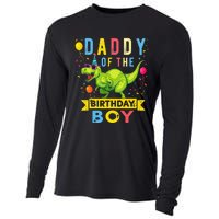 Daddy of the Birthday TRex Dinosaur Birthday Party Cooling Performance Long Sleeve Crew