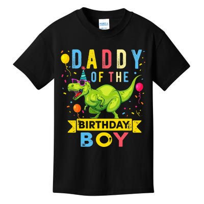 Daddy of the Birthday TRex Dinosaur Birthday Party Kids T-Shirt