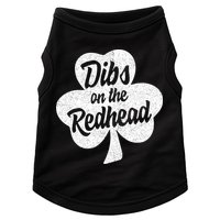 Dibs On The Redhead Funny St Patricks Day Drinking Doggie Tank
