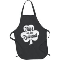 Dibs On The Redhead Funny St Patricks Day Drinking Apron