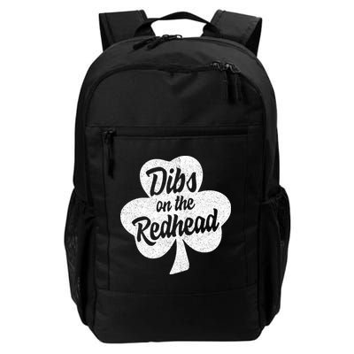 Dibs On The Redhead Funny St Patricks Day Drinking Backpack