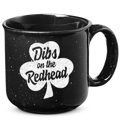 Dibs On The Redhead Funny St Patricks Day Drinking 15oz Campfire Ceramic Mug