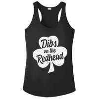 Dibs On The Redhead Funny St Patricks Day Drinking Ladies PosiCharge Competitor Racerback Tank