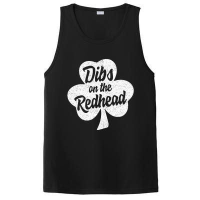 Dibs On The Redhead Funny St Patricks Day Drinking PosiCharge Competitor Tank