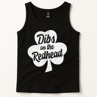 Dibs On The Redhead Funny St Patricks Day Drinking Tank Top