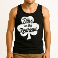Dibs On The Redhead Funny St Patricks Day Drinking Tank Top