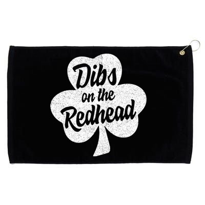 Dibs On The Redhead Funny St Patricks Day Drinking Grommeted Golf Towel