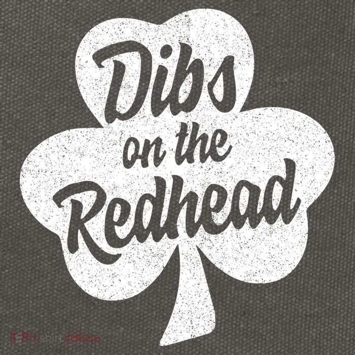 Dibs On The Redhead Funny St Patricks Day Drinking Cotton Canvas Backpack