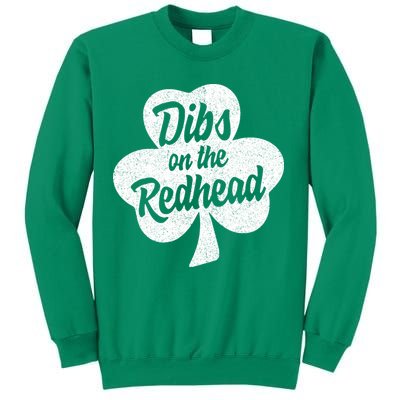 Dibs On The Redhead Funny St Patricks Day Drinking Sweatshirt