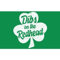 Dibs On The Redhead Funny St Patricks Day Drinking Bumper Sticker