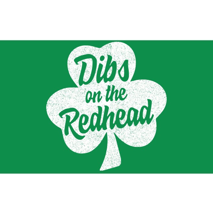 Dibs On The Redhead Funny St Patricks Day Drinking Bumper Sticker