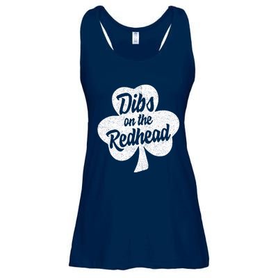 Dibs On The Redhead Funny St Patricks Day Drinking Ladies Essential Flowy Tank