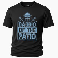 Daddio Of The Patio Grilling BBQ Dad Cooling Performance Crew T-Shirt