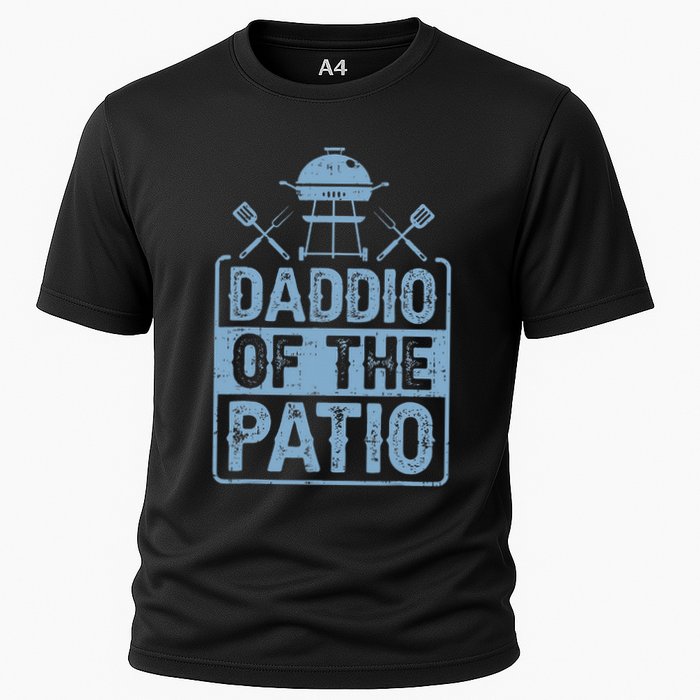 Daddio Of The Patio Grilling BBQ Dad Cooling Performance Crew T-Shirt