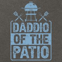 Daddio Of The Patio Grilling BBQ Dad Cotton Canvas Backpack