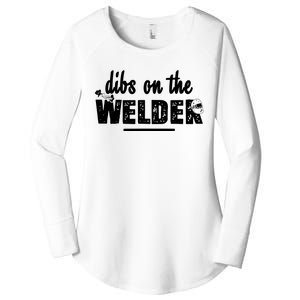 Dibs On The Welder Funny Welding Repair Women's Perfect Tri Tunic Long Sleeve Shirt