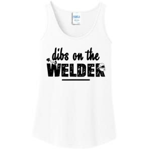 Dibs On The Welder Funny Welding Repair Ladies Essential Tank