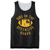 Dibs On The Offensive Guard Funny Football Wife Girlfriend Mesh Reversible Basketball Jersey Tank