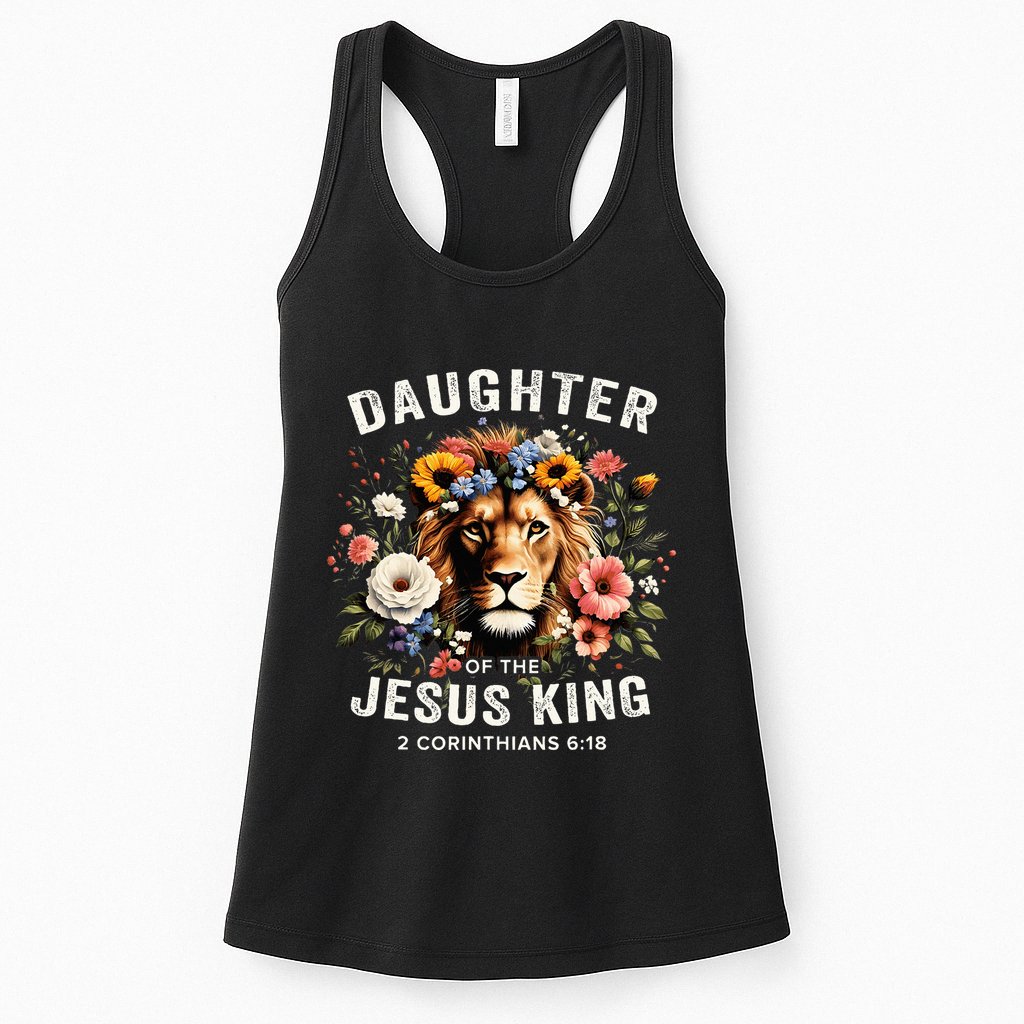 Daughter Of The Jesus King 2 Corinthians 618 Jesus Lion Womens Tank Top