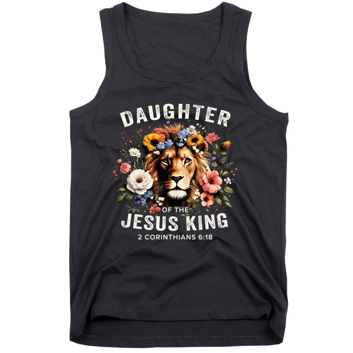 Daughter Of The Jesus King 2 Corinthians 618 Jesus Lion Tank Top