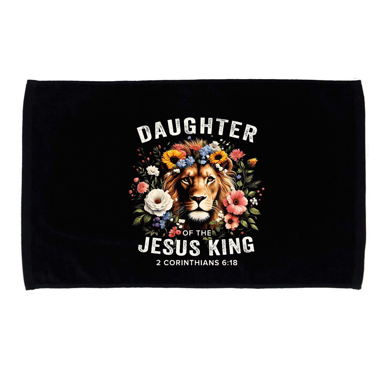 Daughter Of The Jesus King 2 Corinthians 618 Jesus Lion Microfiber Hand Towel