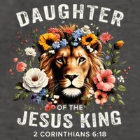 Daughter Of The Jesus King 2 Corinthians 618 Jesus Lion Vector Backpack