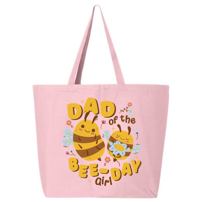 Dad Of The Bee Day Girl Birthday 25L Jumbo Tote