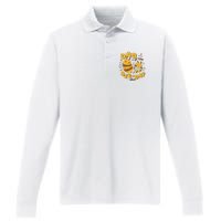 Dad Of The Bee Day Girl Birthday Performance Long Sleeve Polo