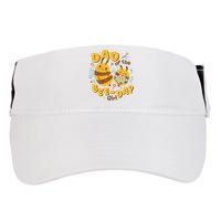 Dad Of The Bee Day Girl Birthday Adult Drive Performance Visor