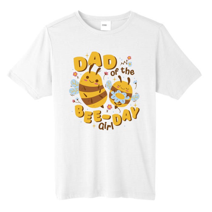 Dad Of The Bee Day Girl Birthday Tall Fusion ChromaSoft Performance T-Shirt