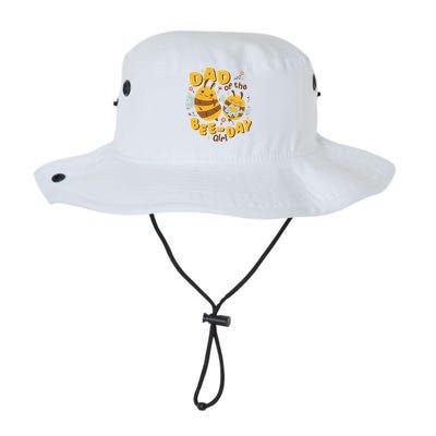 Dad Of The Bee Day Girl Birthday Bucket Hat